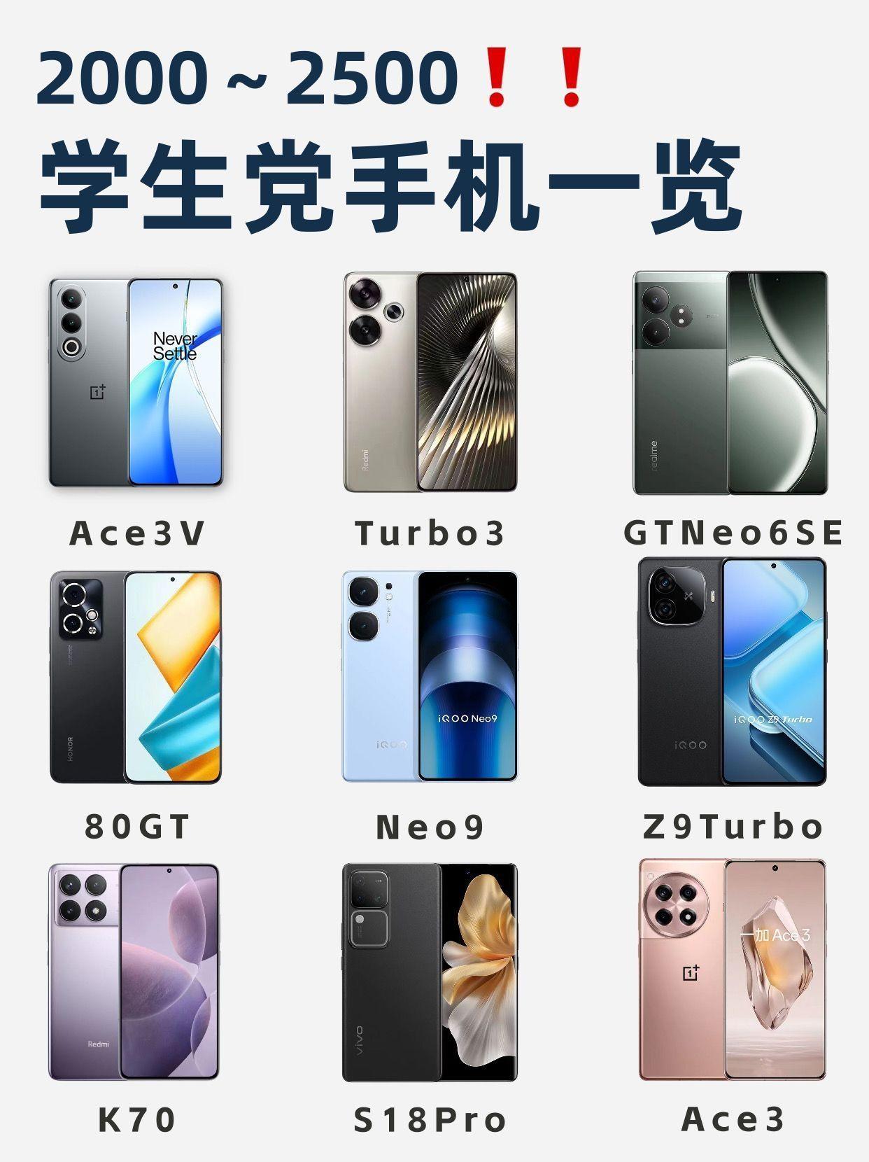 618性价比手机推荐|学生党必看系列!